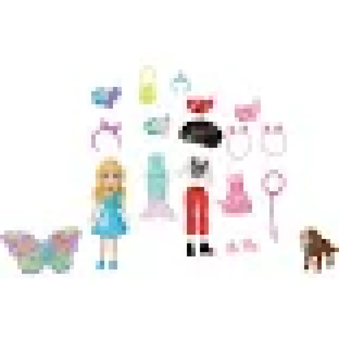 Polly Pocket ve Hayvan Dostu Kostüm Giyiyor Oyun Seti, Bebek, Evcil Hayvan ve Kostümlü Paket Gdm15