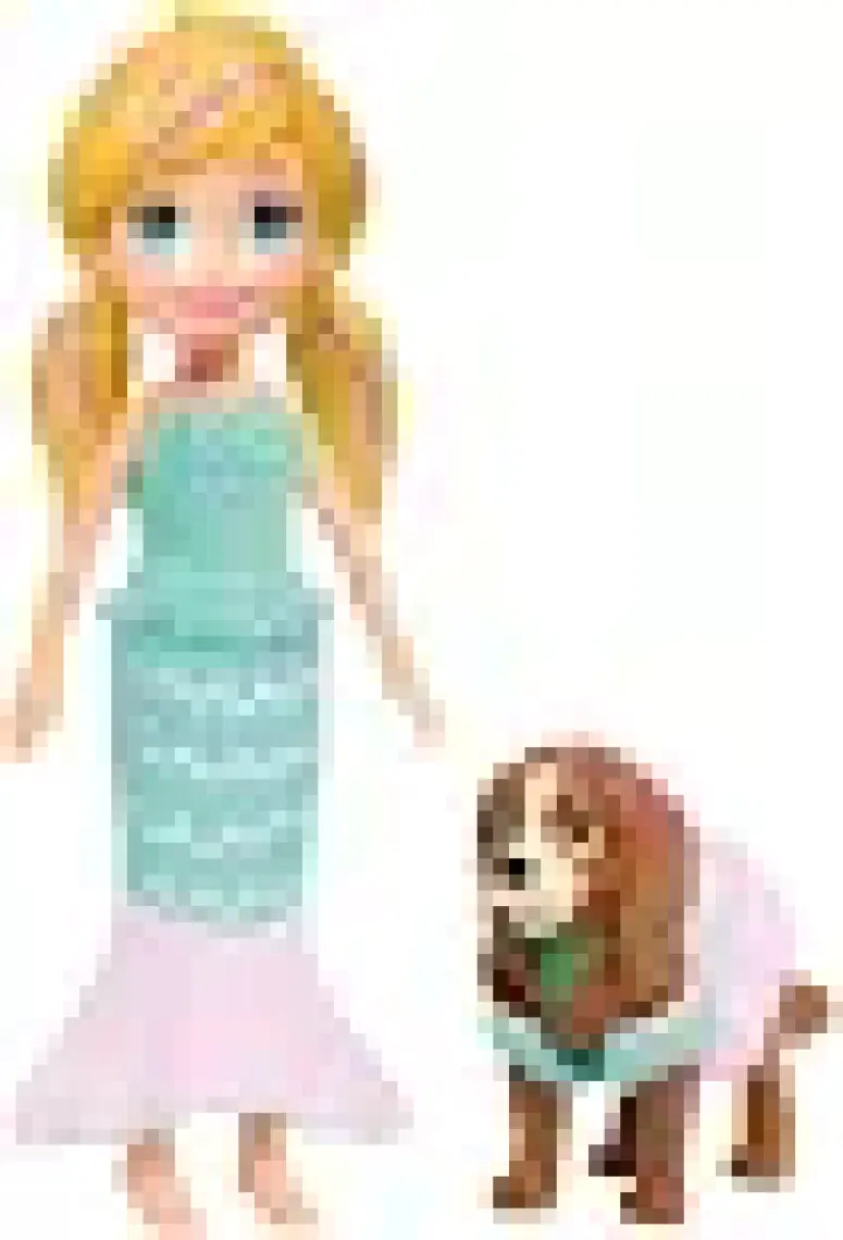 Polly Pocket ve Hayvan Dostu Kostüm Giyiyor Oyun Seti, Bebek, Evcil Hayvan ve Kostümlü Paket Gdm15