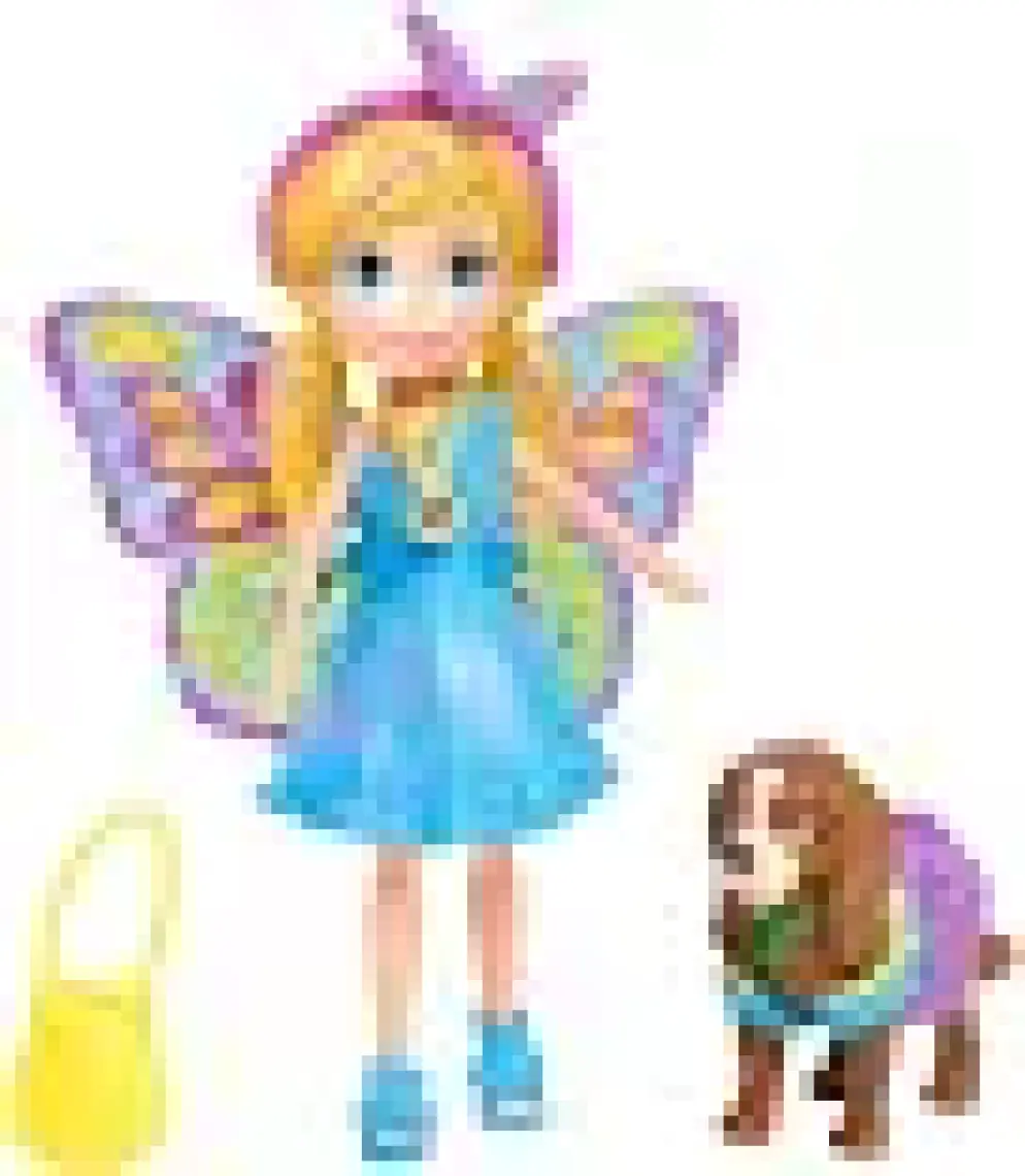 Polly Pocket ve Hayvan Dostu Kostüm Giyiyor Oyun Seti, Bebek, Evcil Hayvan ve Kostümlü Paket Gdm15
