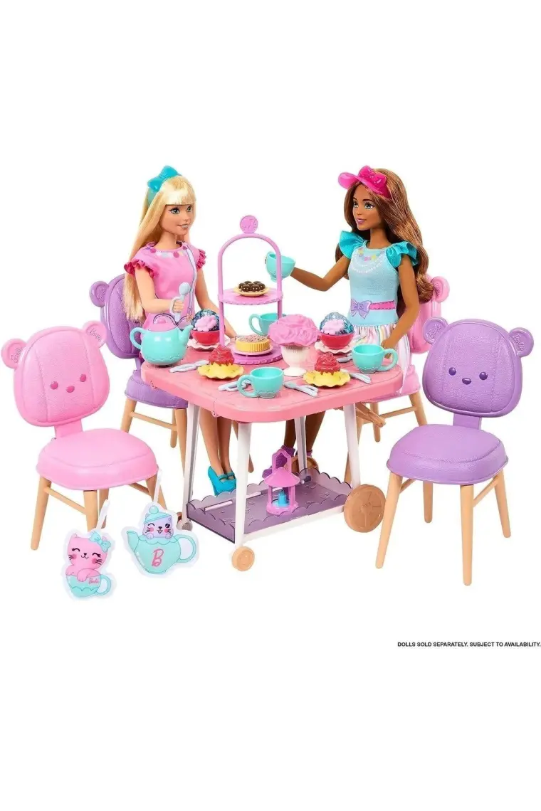 My First Barbie - İlk Barbie Bebeğim Çay Partisi Oyun Seti, 3 yaş ve üzeri, HMM65
