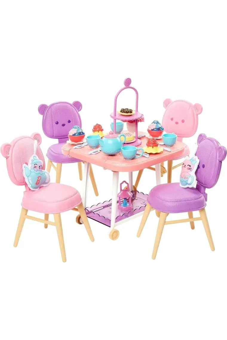 My First Barbie - İlk Barbie Bebeğim Çay Partisi Oyun Seti, 3 yaş ve üzeri, HMM65