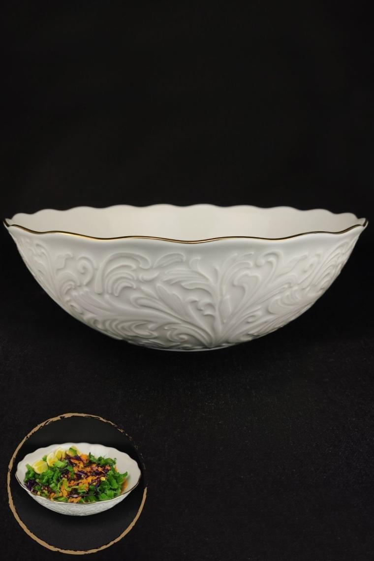 Rosen Porselen Yuvarlak Kase 24 Cm Gold Yaldızlı – Srn-24 C320.045