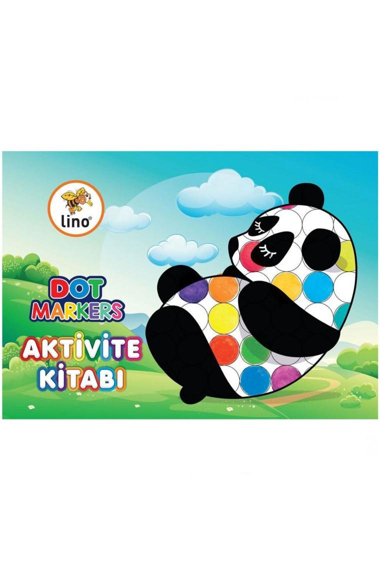 Mini Dot Markers 6 Renk Yıkanabilir +aktivite Boyama Kitabı Seti