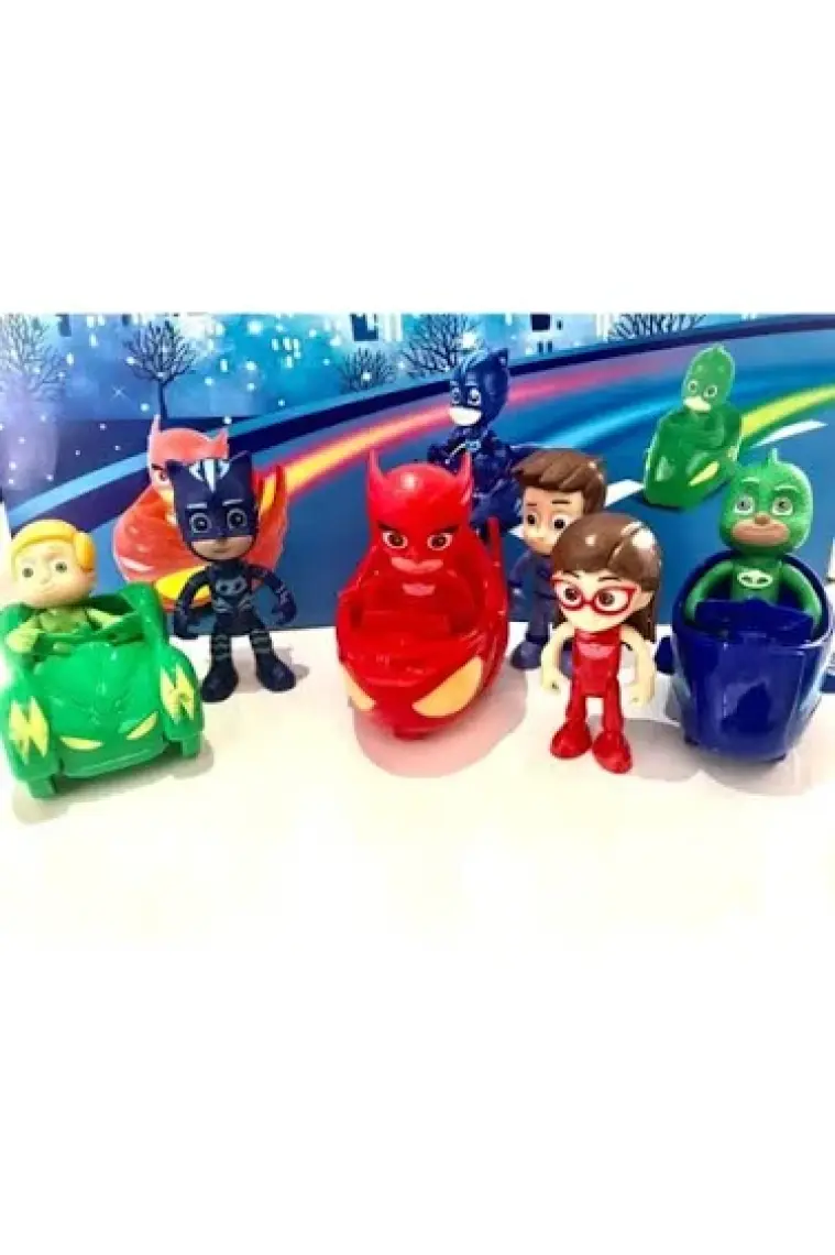 Pj Masks Pj Maskeliler Oyuncak Araba 9parça  Set
