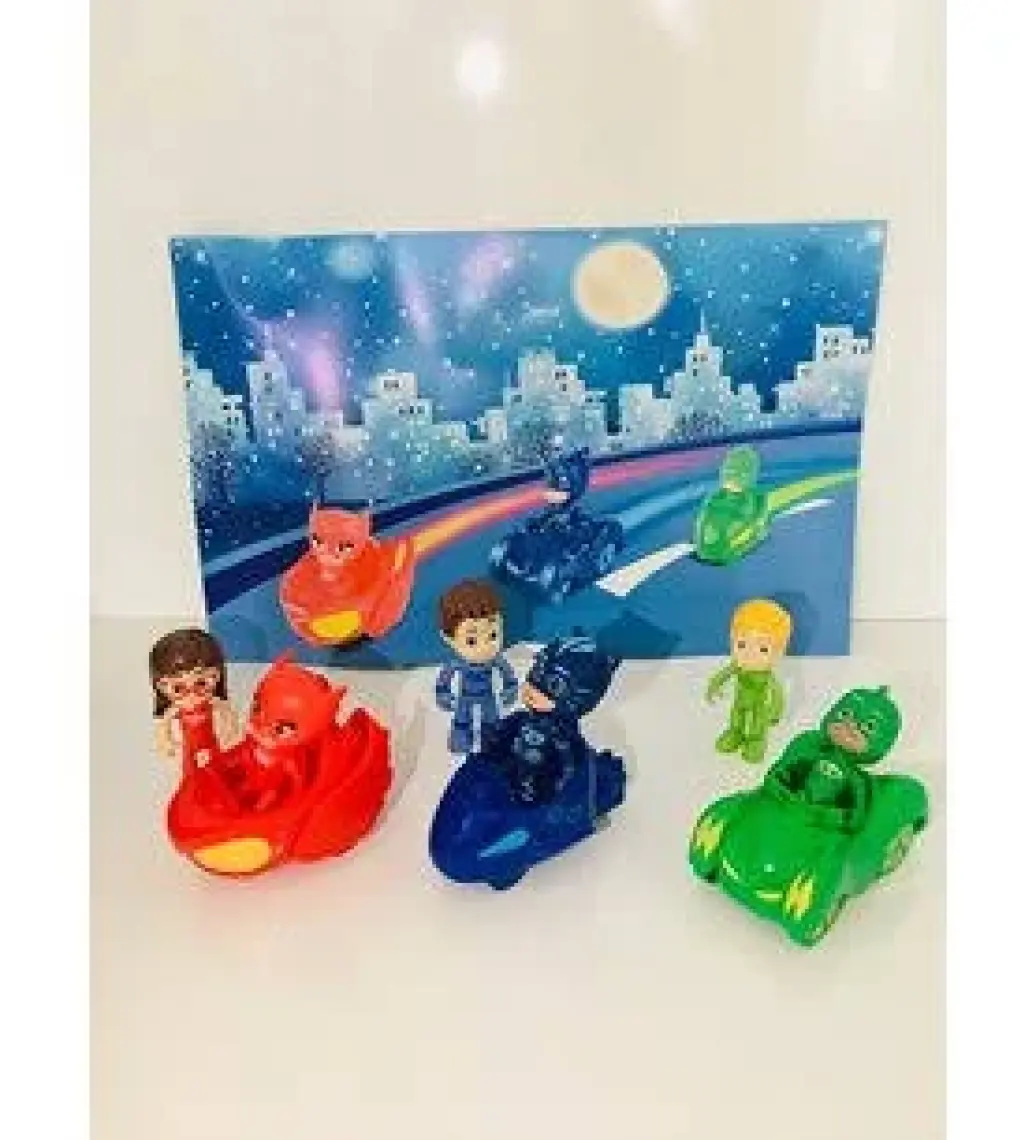 Pj Masks Pj Maskeliler Oyuncak Araba 9parça  Set