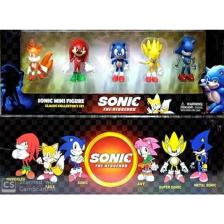 Smart Toys Kirpi Sonic Oyuncak Tails-Knuckles-Super Sonıc-Metal Sonıc-Sonic 5'li Figür Karakter Oyuncak Seti