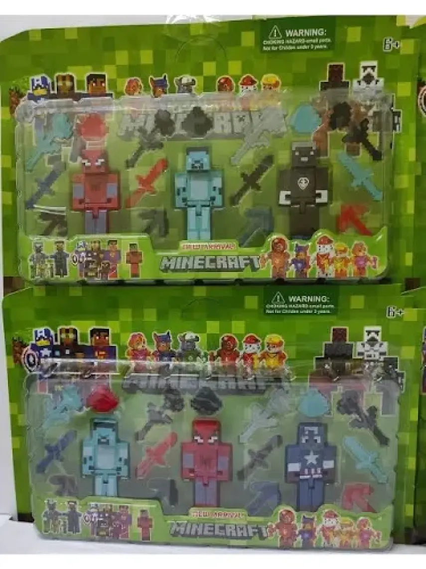 Minecraft Süper Kahramanlar Figürleri Oyuncak Minecraft Karakter Figür