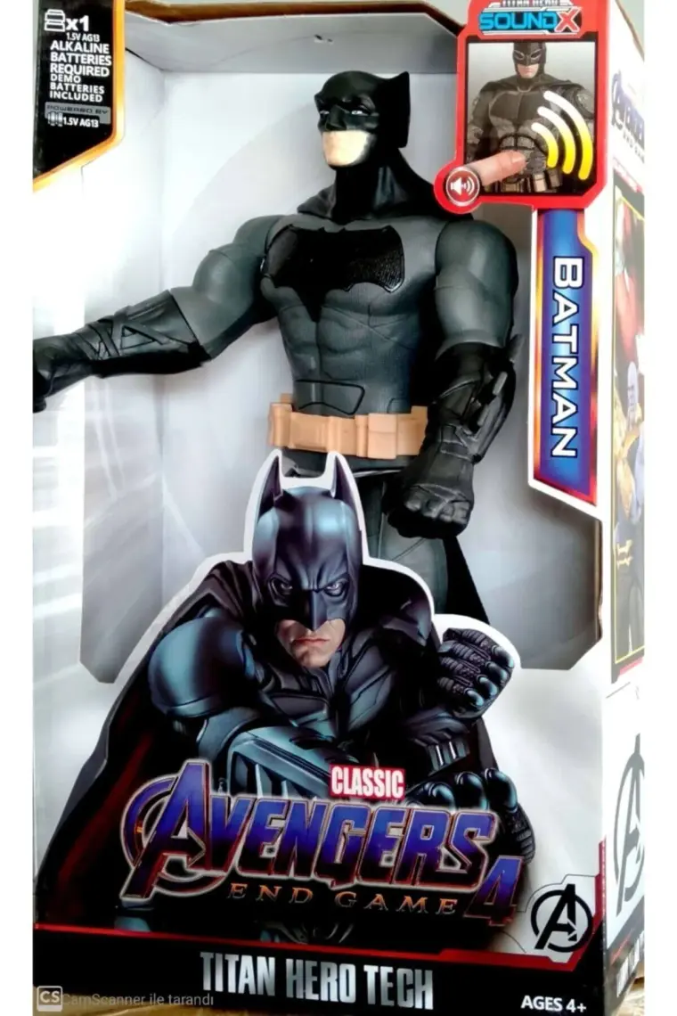 Batman Avengers Batman Oyuncak 30 cm Işıklı Sesli Figür Batman Oyun
