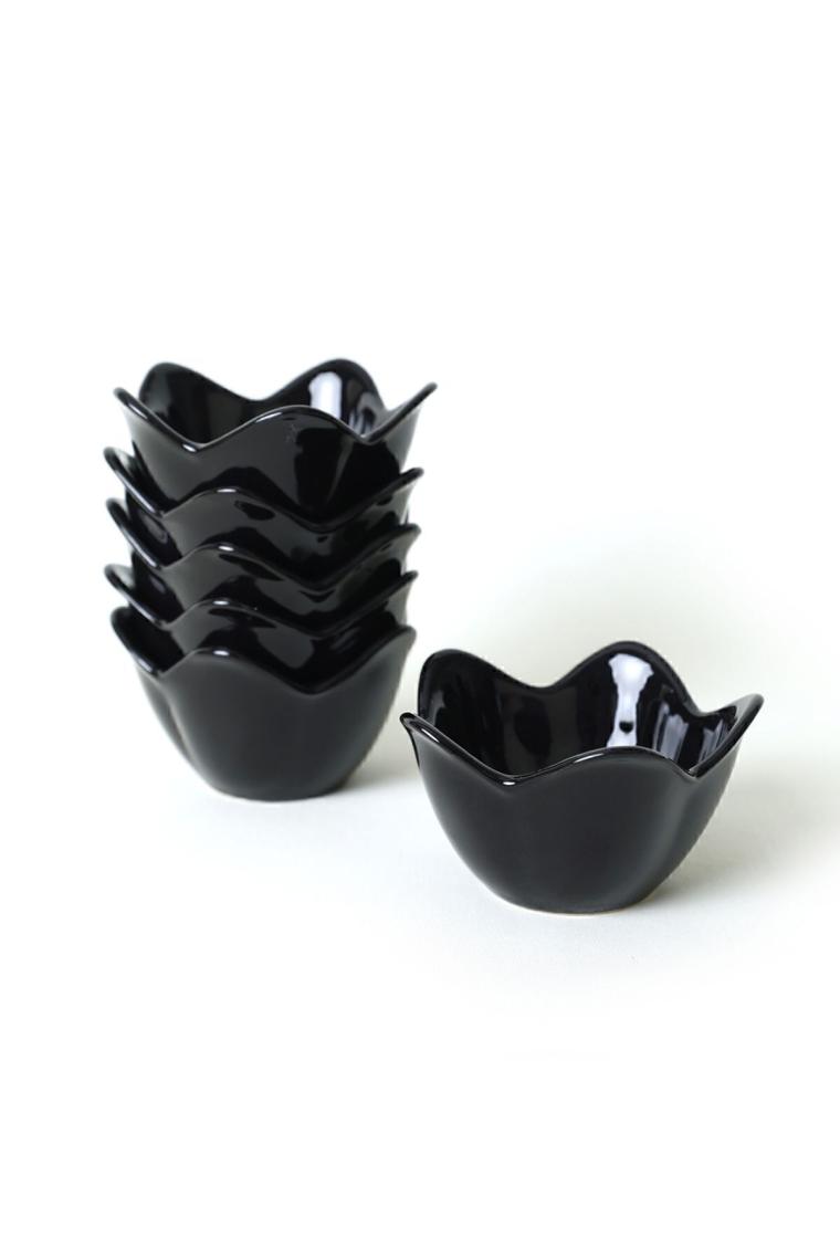 Siyah Zambak Çerezlik / Sosluk 12 Cm 6 Adet