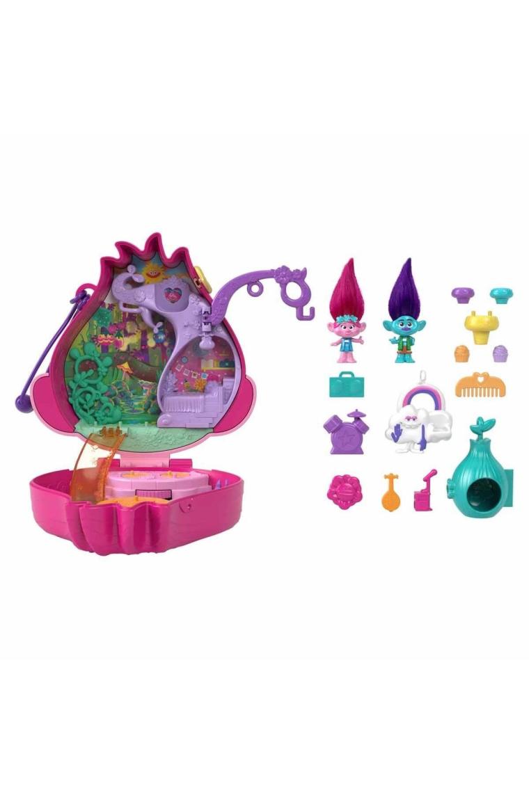 Polly Pocket Trolls Kompakt Set HKV39 Lisanslı Ürün