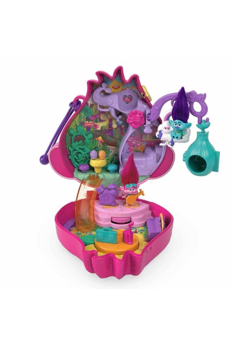 Polly Pocket Trolls Kompakt Set HKV39 Lisanslı Ürün