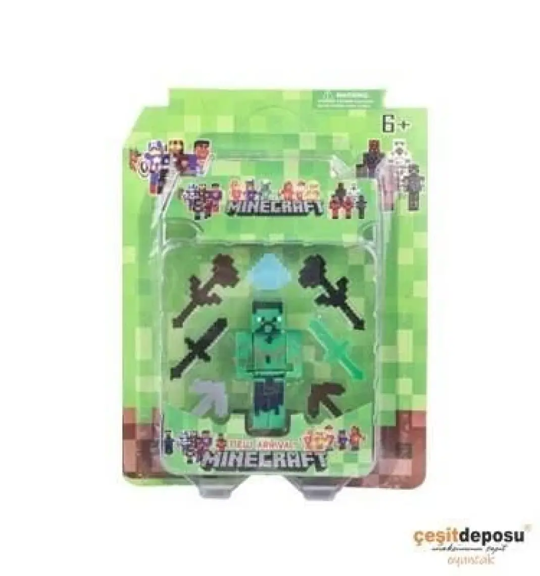 Refox Oyuncak Minecraft Süper Kahraman Karakter Figür Oyuncak Tekli