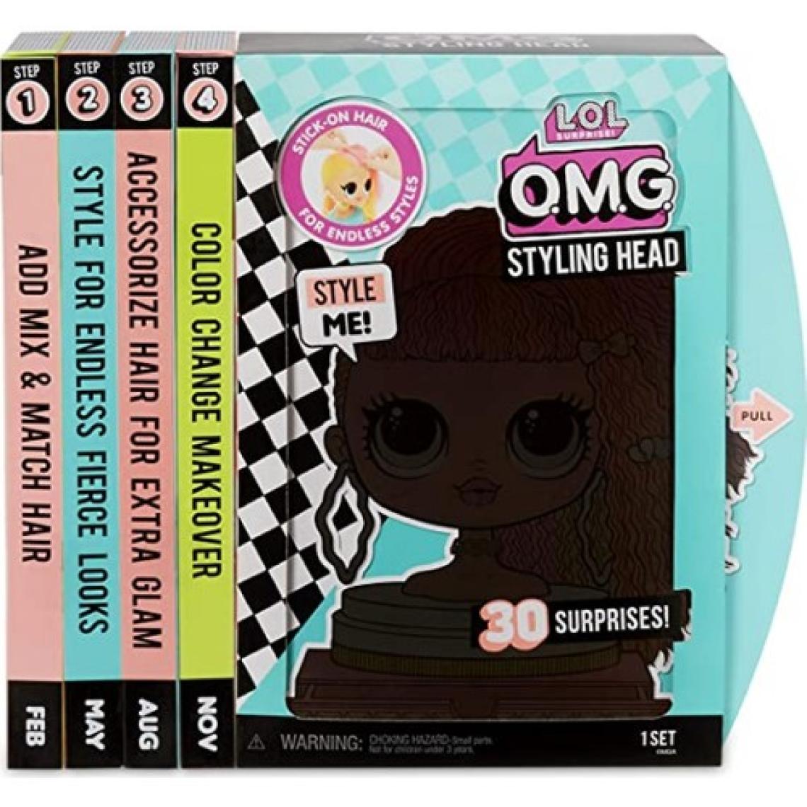 L.O.L. Surprise OMG Çok Gizli Bebekler L.O.L. Büst Styling Head Neonlicious
