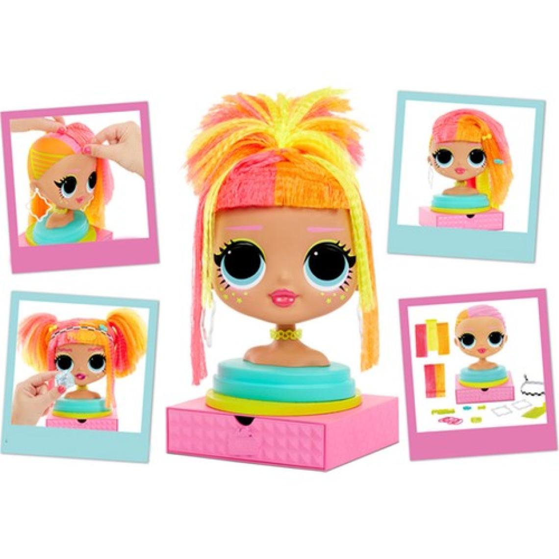 L.O.L. Surprise OMG Çok Gizli Bebekler L.O.L. Büst Styling Head Neonlicious