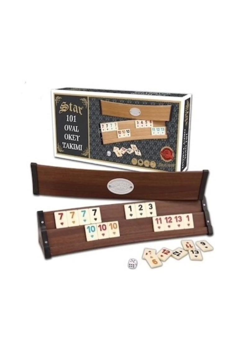 101 Oval Ahşap Okey Takımı 1010839
