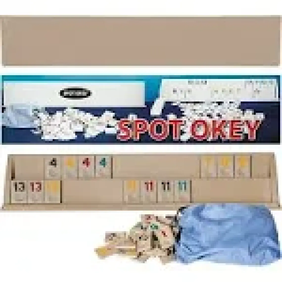 Eser Spot Plastik Okey Takımı Büyük Boy.