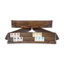 Pusula Oyun Doğal Ahşap Oval Okey Takımı Olive (101 Okey Oyun Seti)