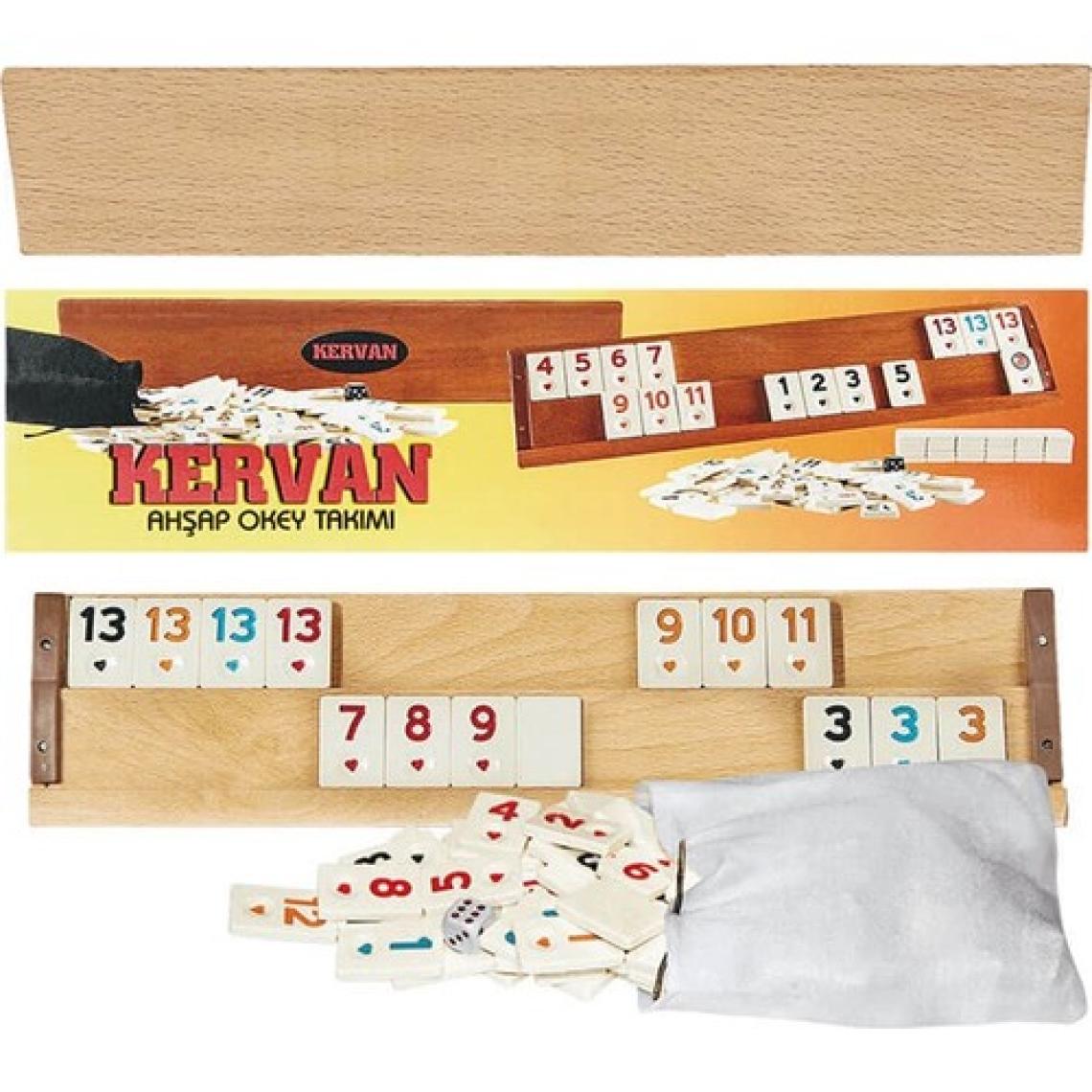 Eser Kervan Ağaç Okey Takımı Büyük Boy.