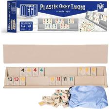 Route Mega Plastik Okey Takımı Plastik Taşlı