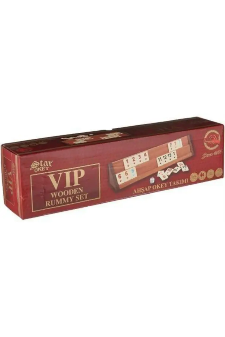 Star Vip Ahşap Okey Takımı