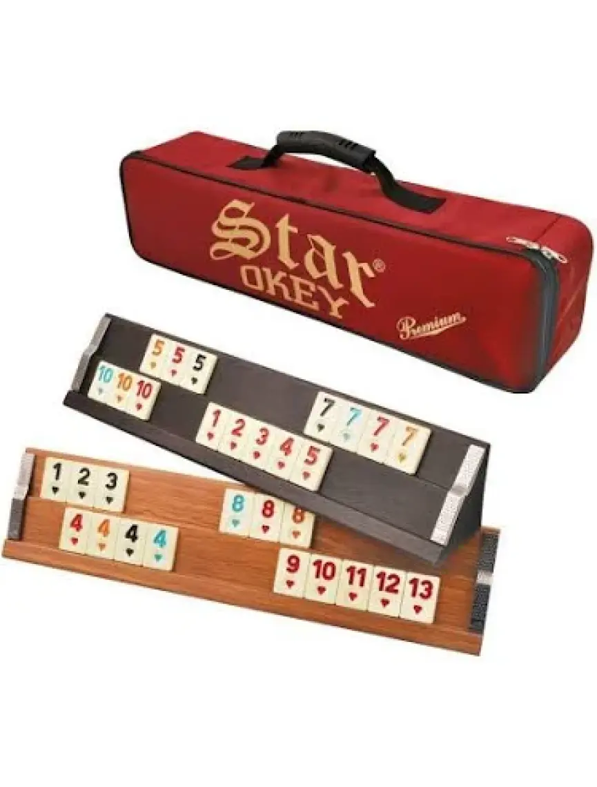 Star Premium Çantalı Ahşap Okey Takımı