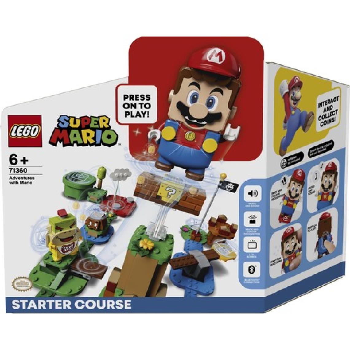 LEGO® Super Mario™ Mario ile Maceraya Başlangıç Seti 71360 - 6 Yaş ve Üzeri Çocuklar İçin Mario™; Bowser Jr. ve Goomba Minifigürleri İçeren Koleksiyonluk Yaratıcı Oyuncak Yapım Seti(231 Parça)