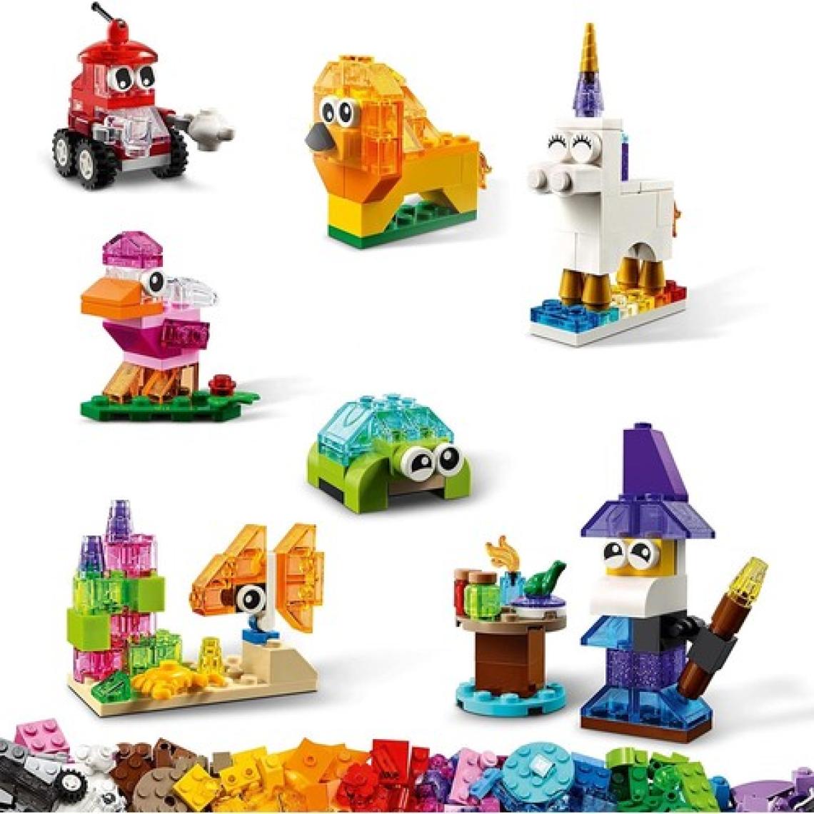 LEGO® Classic Yaratıcı Şeffaf Yapım Parçaları 11013 - 4 Yaş ve Üzeri Çocuklar İçin Şeffaf Yapım Parçaları İçeren Yaratıcı Oyuncak Yapım Seti (500 Parça)