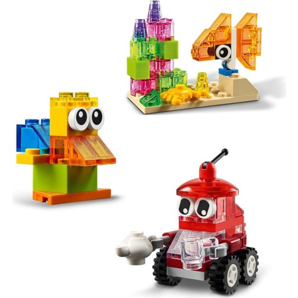 LEGO® Classic Yaratıcı Şeffaf Yapım Parçaları 11013 - 4 Yaş ve Üzeri Çocuklar İçin Şeffaf Yapım Parçaları İçeren Yaratıcı Oyuncak Yapım Seti (500 Parça)
