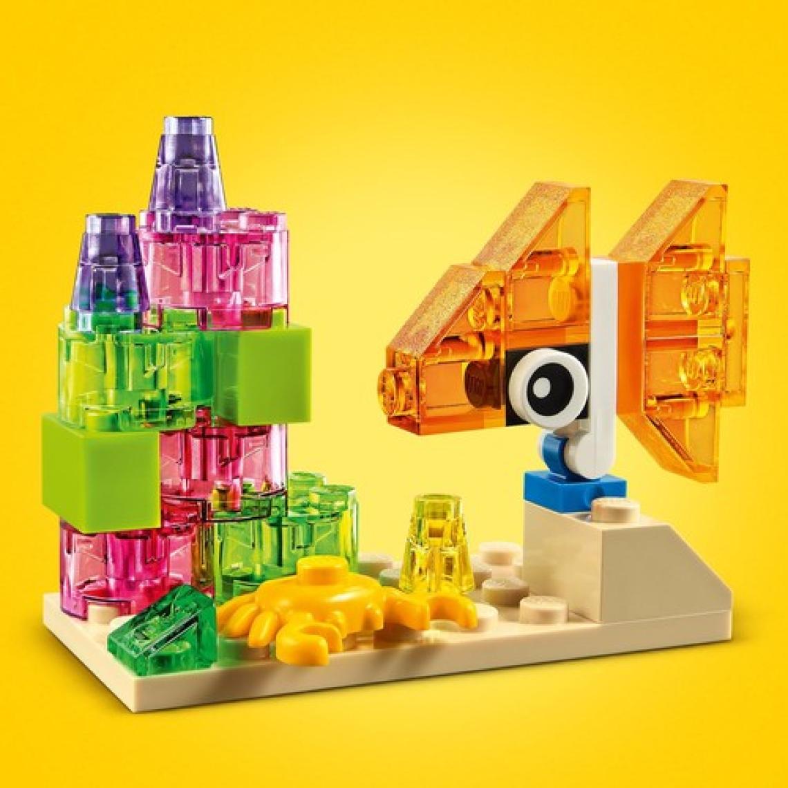LEGO® Classic Yaratıcı Şeffaf Yapım Parçaları 11013 - 4 Yaş ve Üzeri Çocuklar İçin Şeffaf Yapım Parçaları İçeren Yaratıcı Oyuncak Yapım Seti (500 Parça)