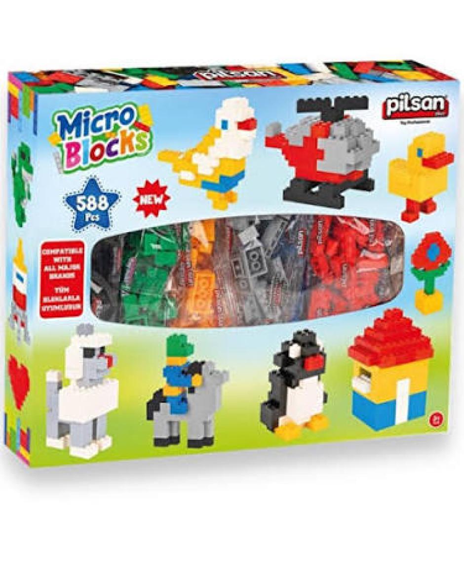 Pilsan 504 Parça Mikro Bloklar Serisi Mini Set