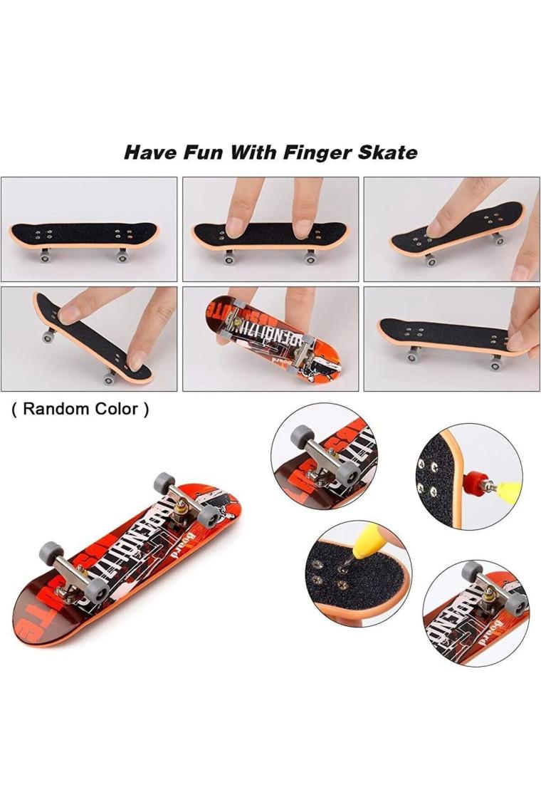 LRS Store Donbful Finger Skateboard Parmak Kaykay ve Bisiklet Oyun Seti Aksesuarlı