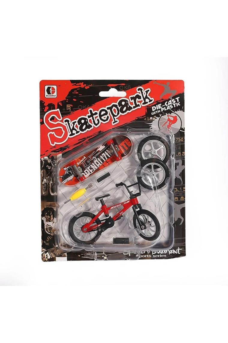 LRS Store Donbful Finger Skateboard Parmak Kaykay ve Bisiklet Oyun Seti Aksesuarlı