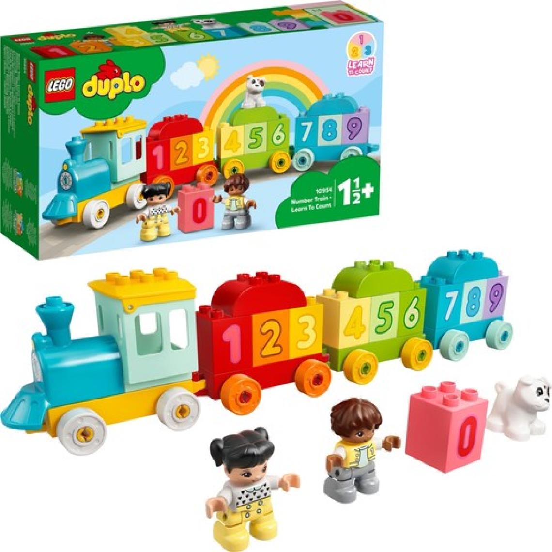 LEGO® DUPLO® İlk Sayı Treni Saymayı Öğren 10954 - 18 Ay ve Üzeri Çocuklar İçin Sayma Yetisini Geliştiren Eğitici Oyuncak Yapım Seti (23 Parça)