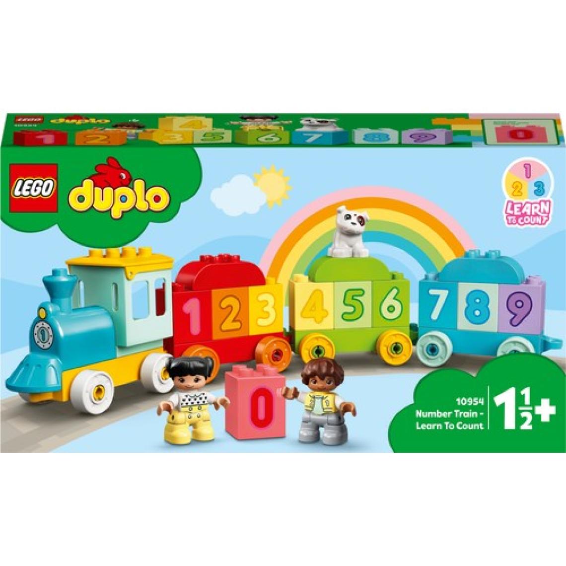 LEGO® DUPLO® İlk Sayı Treni Saymayı Öğren 10954 - 18 Ay ve Üzeri Çocuklar İçin Sayma Yetisini Geliştiren Eğitici Oyuncak Yapım Seti (23 Parça)