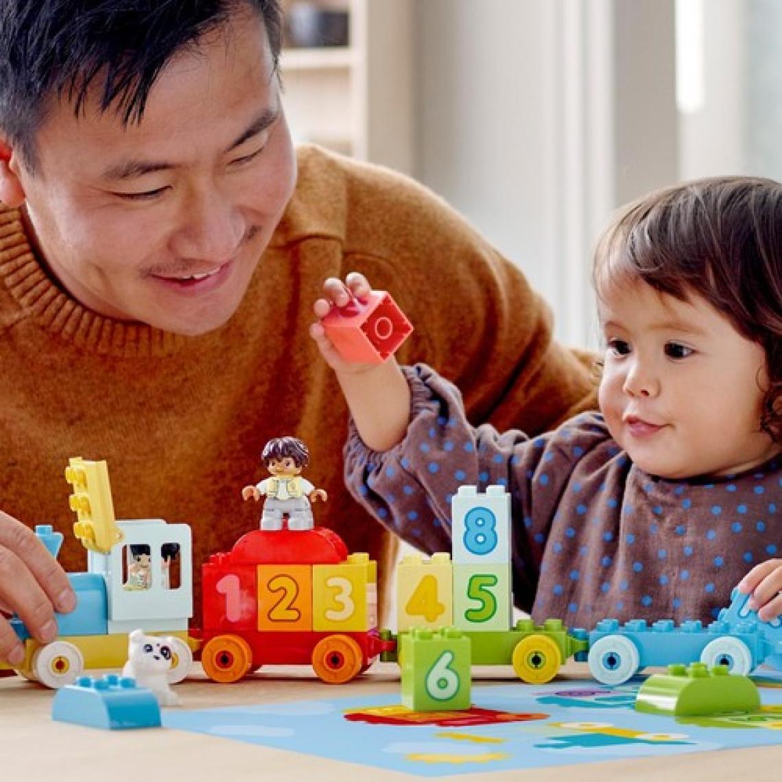 LEGO® DUPLO® İlk Sayı Treni Saymayı Öğren 10954 - 18 Ay ve Üzeri Çocuklar İçin Sayma Yetisini Geliştiren Eğitici Oyuncak Yapım Seti (23 Parça)