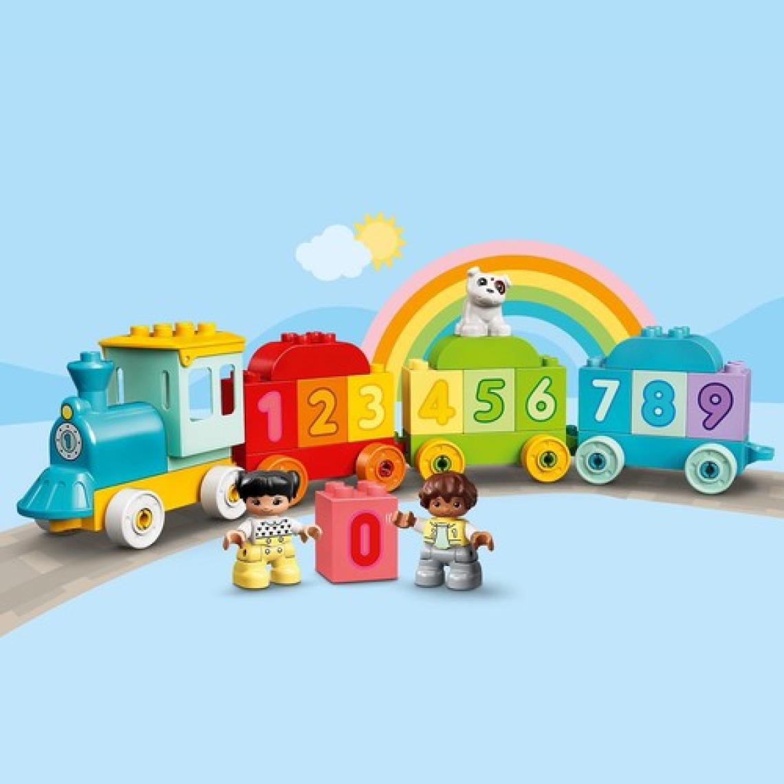 LEGO® DUPLO® İlk Sayı Treni Saymayı Öğren 10954 - 18 Ay ve Üzeri Çocuklar İçin Sayma Yetisini Geliştiren Eğitici Oyuncak Yapım Seti (23 Parça)