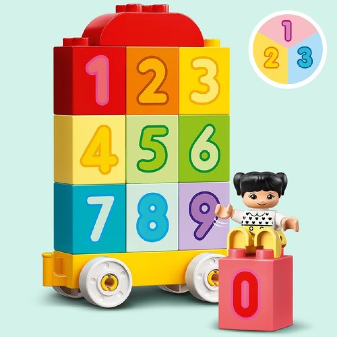 LEGO® DUPLO® İlk Sayı Treni Saymayı Öğren 10954 - 18 Ay ve Üzeri Çocuklar İçin Sayma Yetisini Geliştiren Eğitici Oyuncak Yapım Seti (23 Parça)