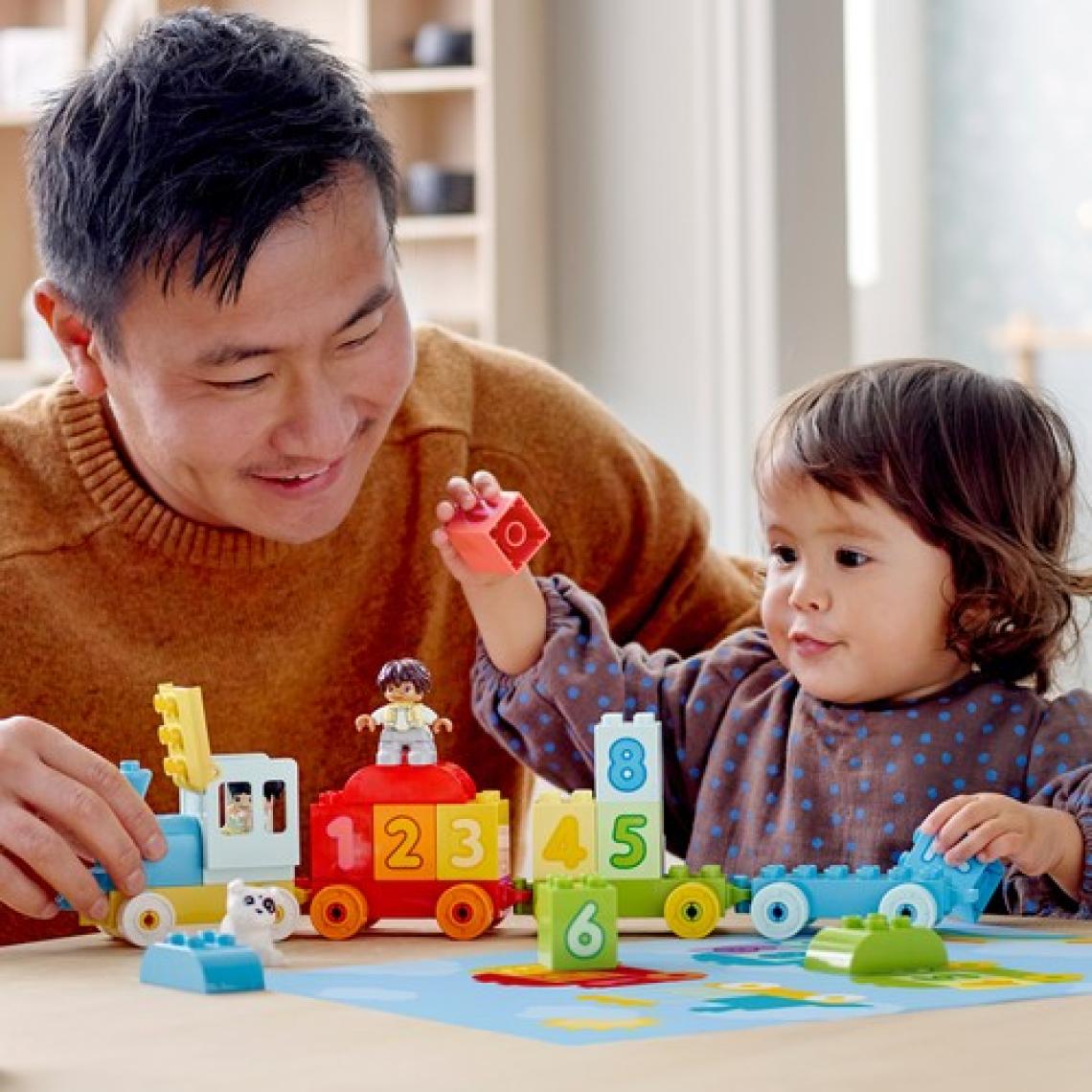 LEGO® DUPLO® İlk Sayı Treni Saymayı Öğren 10954 - 18 Ay ve Üzeri Çocuklar İçin Sayma Yetisini Geliştiren Eğitici Oyuncak Yapım Seti (23 Parça)