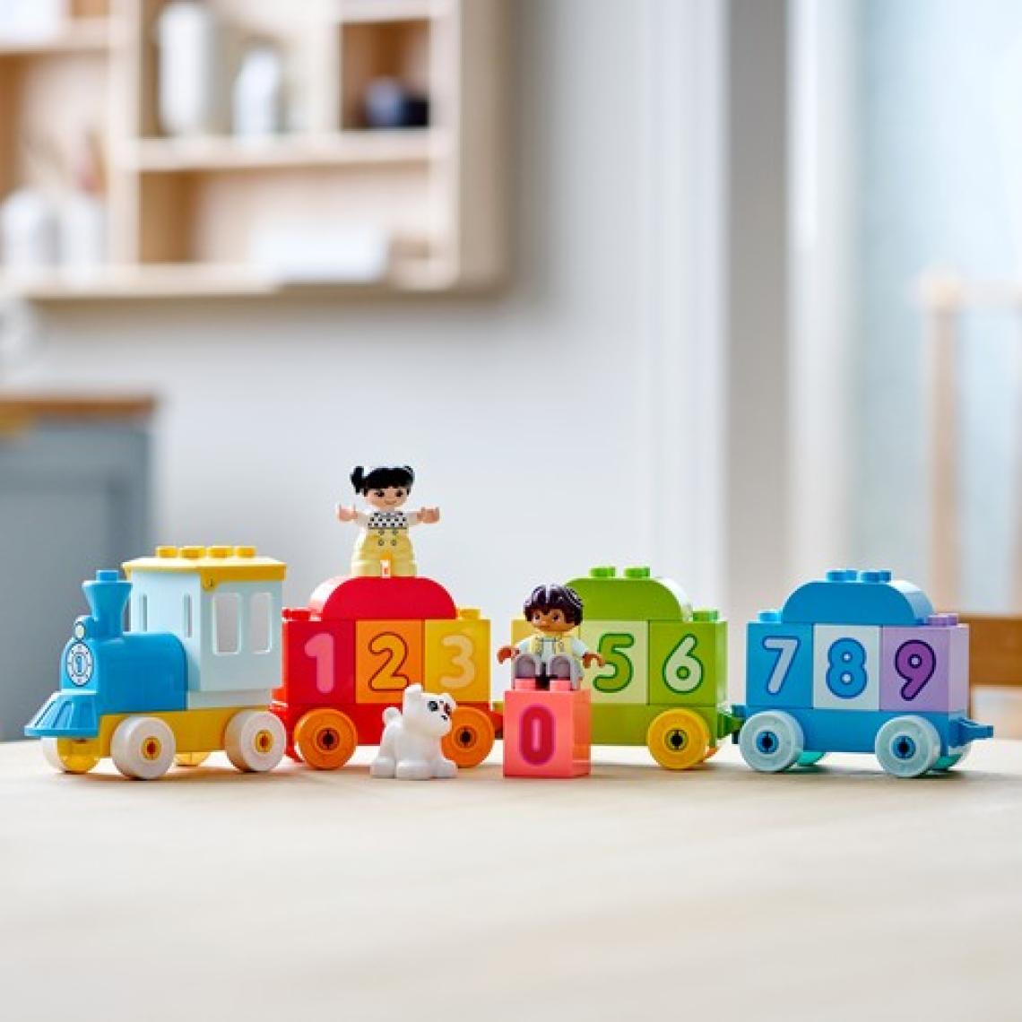 LEGO® DUPLO® İlk Sayı Treni Saymayı Öğren 10954 - 18 Ay ve Üzeri Çocuklar İçin Sayma Yetisini Geliştiren Eğitici Oyuncak Yapım Seti (23 Parça)