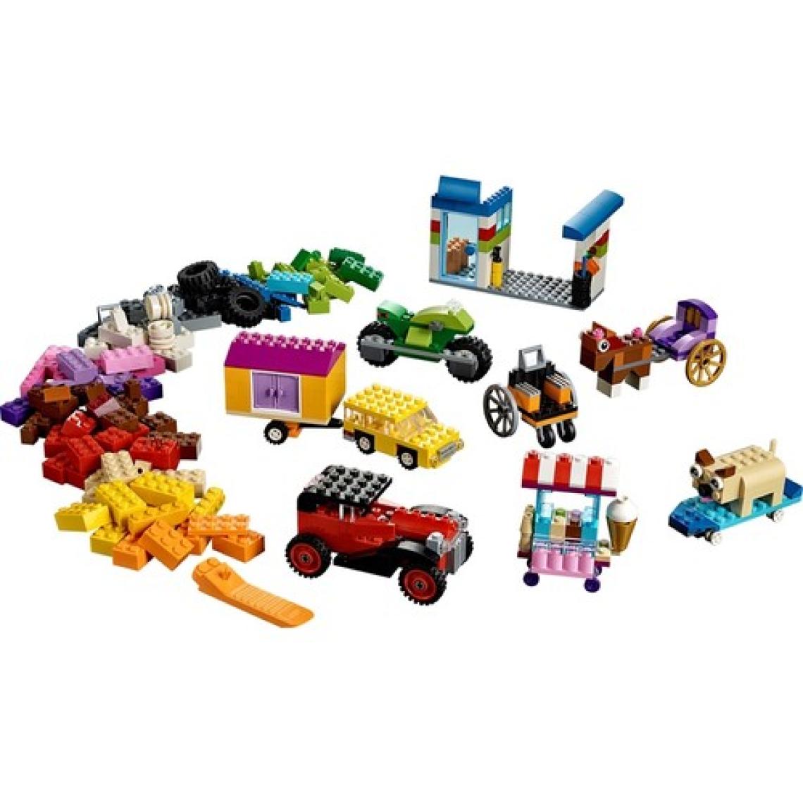 LEGO® Classic 442 Parçalık Tekerlekli Yapım Parçaları Seti (10715) - Çocuk Oyuncak Yapım Seti