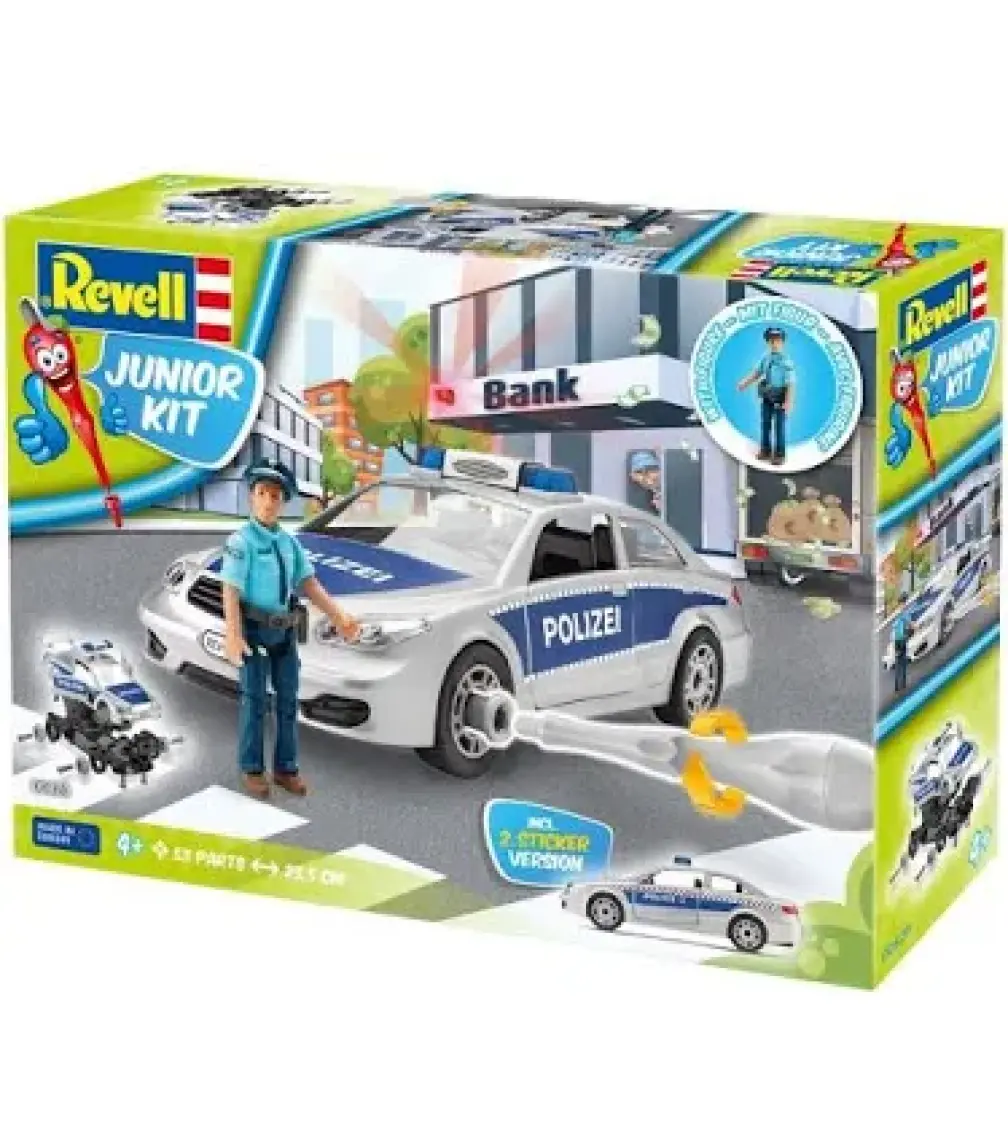 Revell Jr. Kit Figürlü Polis Aracı