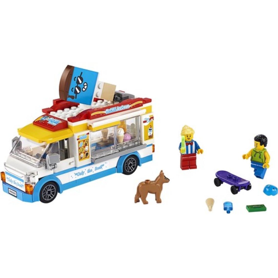 LEGO® City Dondurma Arabası 60253 - 5 Yaş ve Üzeri Araçları Seven Çocuklar için Yaratıcı Oyuncak Yapım Seti (200 Parça)
