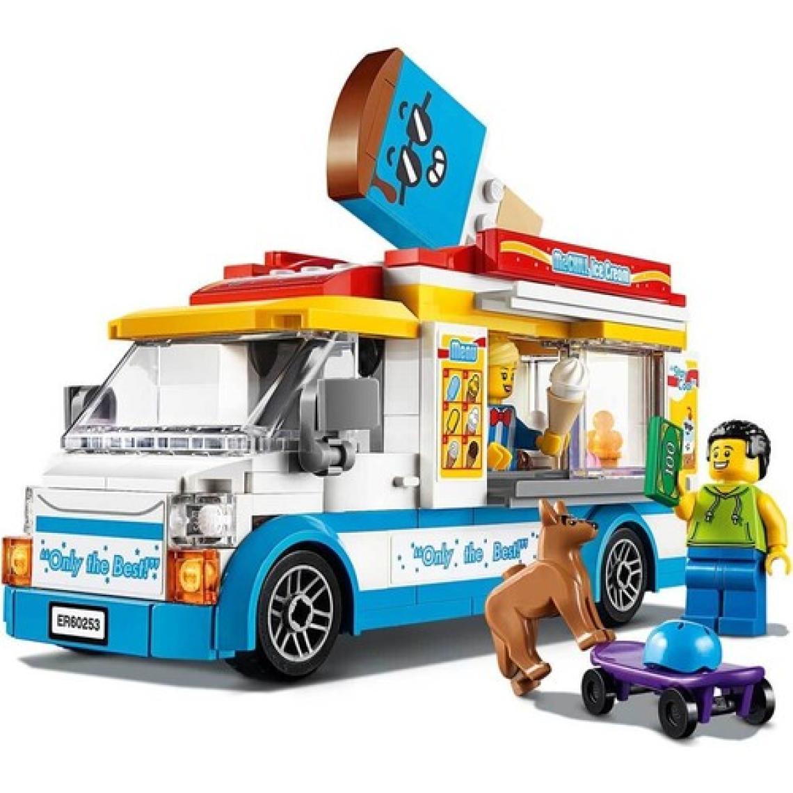 LEGO® City Dondurma Arabası 60253 - 5 Yaş ve Üzeri Araçları Seven Çocuklar için Yaratıcı Oyuncak Yapım Seti (200 Parça)