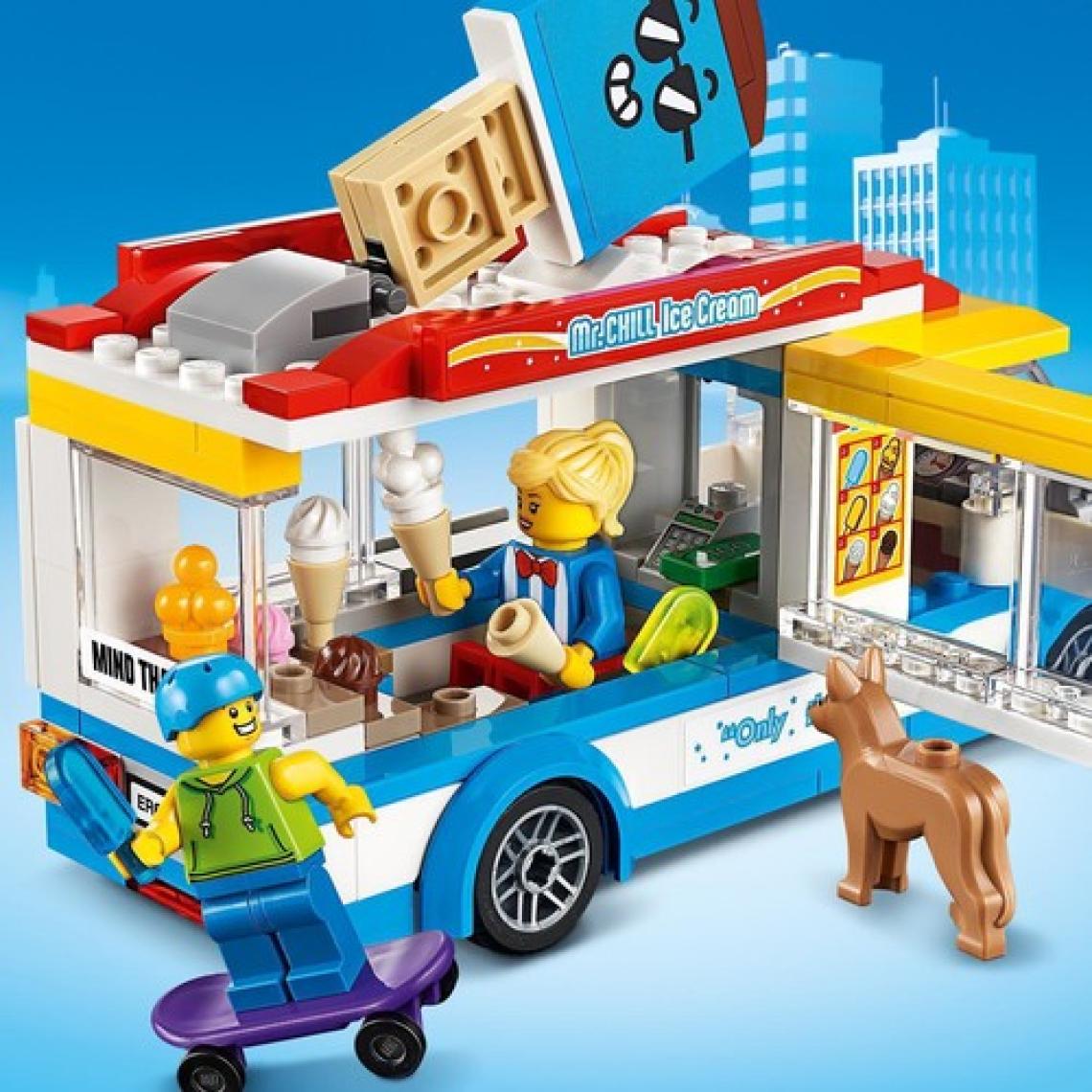 LEGO® City Dondurma Arabası 60253 - 5 Yaş ve Üzeri Araçları Seven Çocuklar için Yaratıcı Oyuncak Yapım Seti (200 Parça)