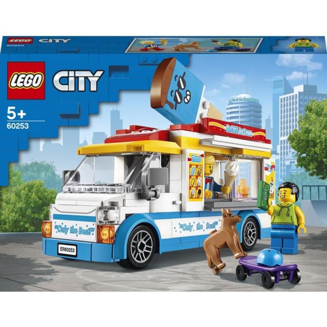 LEGO® City Dondurma Arabası 60253 - 5 Yaş ve Üzeri Araçları Seven Çocuklar için Yaratıcı Oyuncak Yapım Seti (200 Parça)