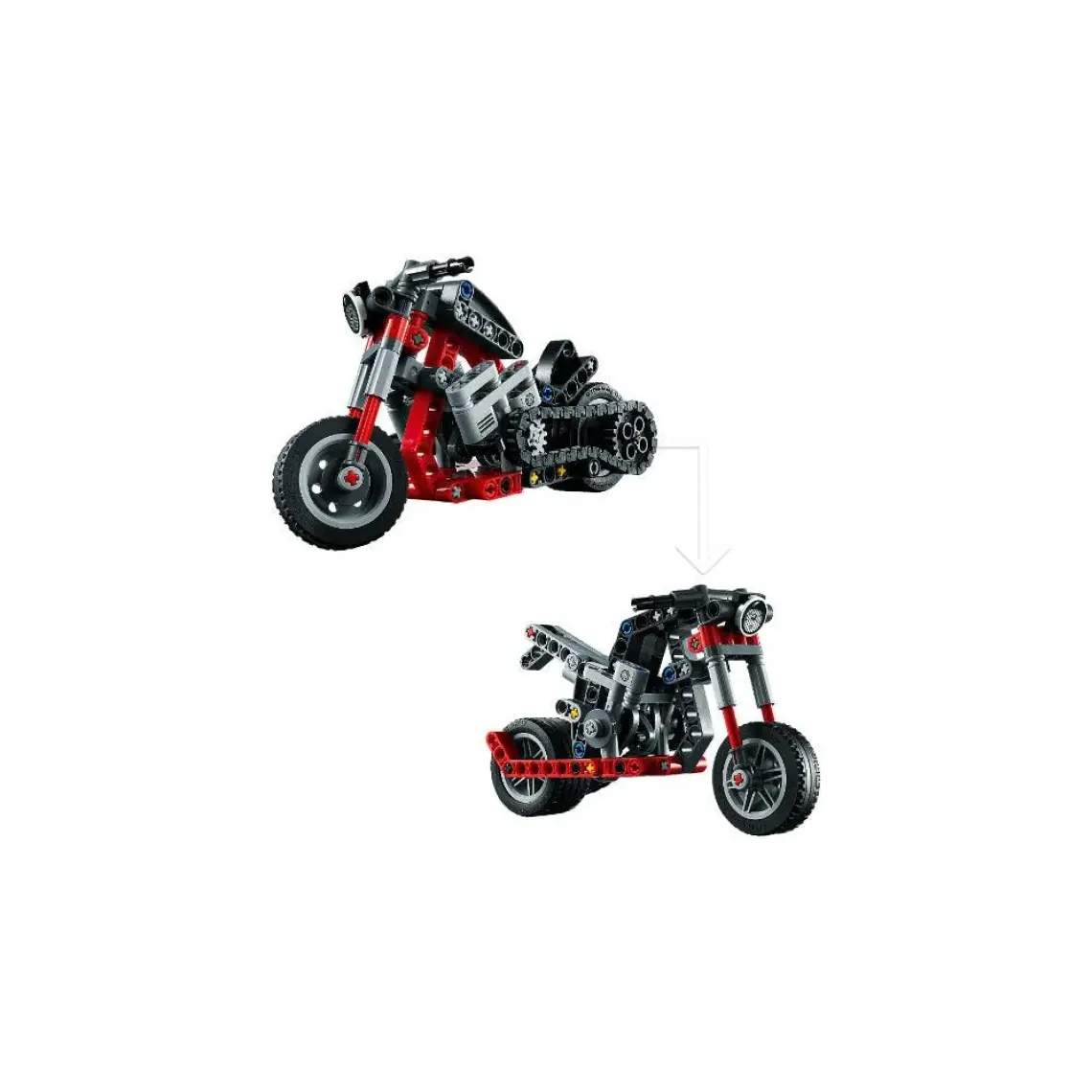 LEGO ® Technic Motosiklet 42132 – 7 Yaş ve Üzeri Çocuklar İçin Koleksiyonluk Yapım Seti (160 Parça)