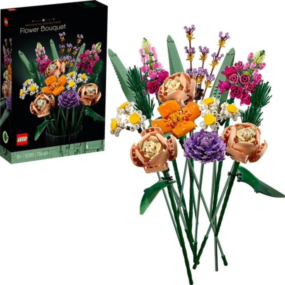 LEGO® Botanicals Çiçek Buketi 10280 - Yetişkinler için Çiçek Model Yapım Seti (756 Parça)