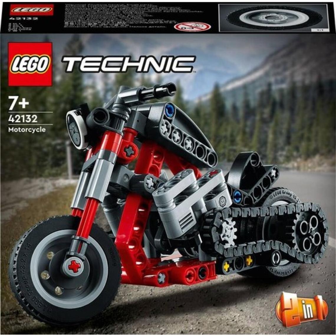 LEGO ® Technic Motosiklet 42132 – 7 Yaş ve Üzeri Çocuklar İçin Koleksiyonluk Yapım Seti (160 Parça)
