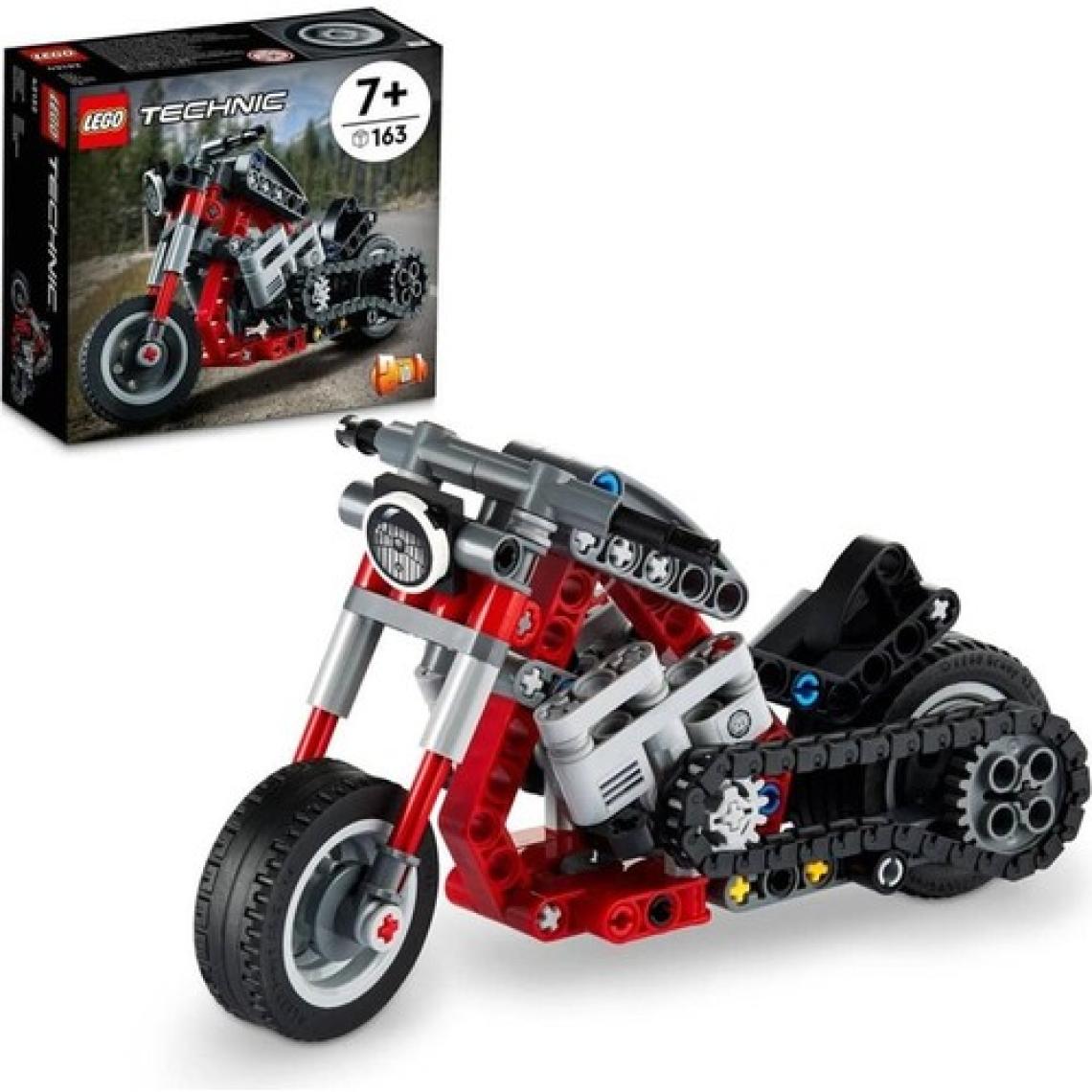 LEGO ® Technic Motosiklet 42132 – 7 Yaş ve Üzeri Çocuklar İçin Koleksiyonluk Yapım Seti (160 Parça)