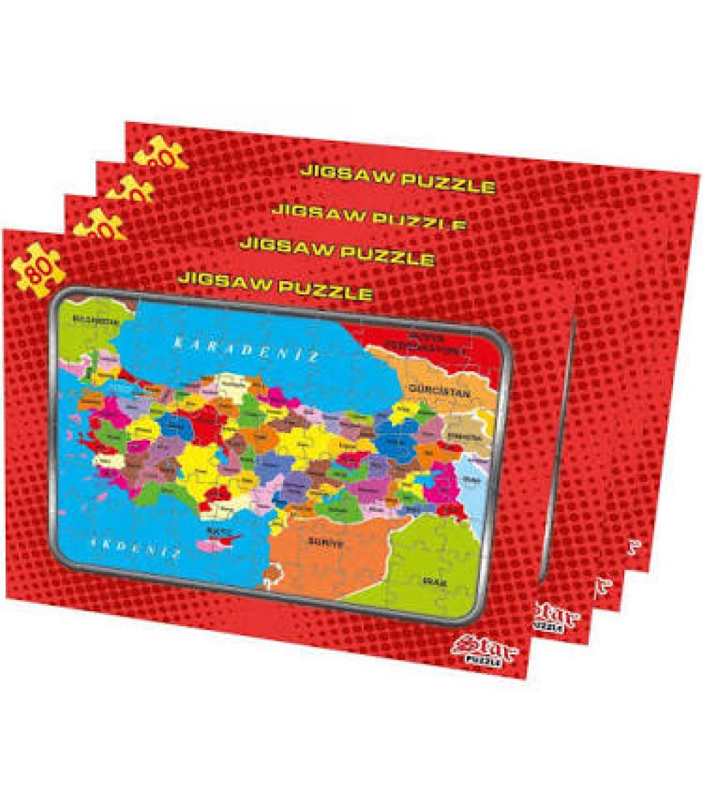 Uygun Puzzle 42 Parça Türkiye Haritası Yap Boz